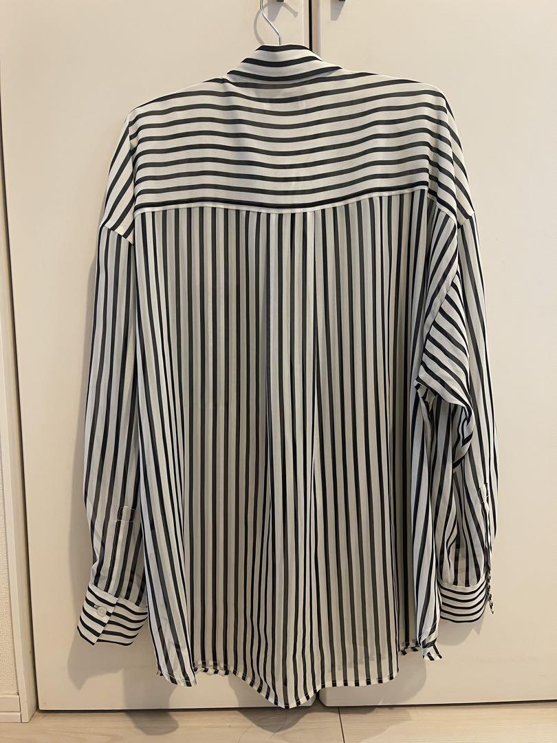 ＜MARW UNITED ARROWS＞ストライプ シアー オーバーシャツ