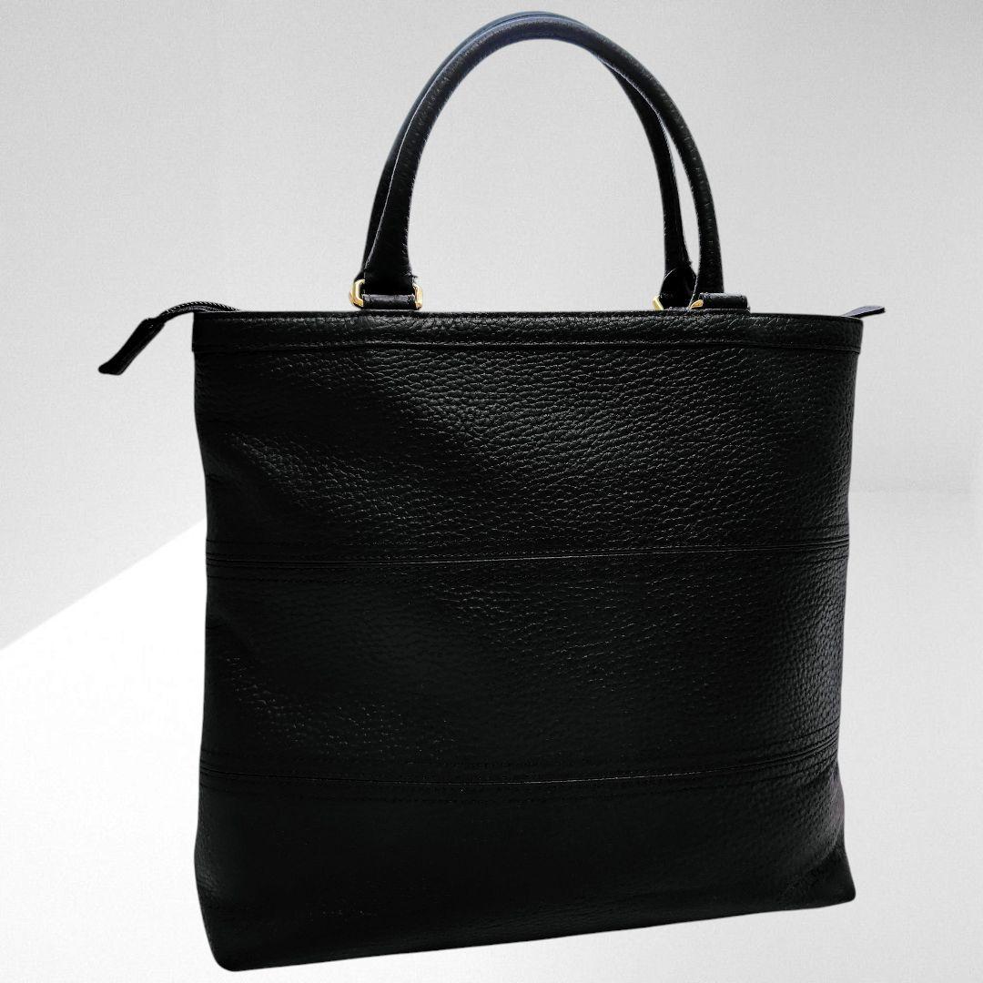 WAKO 銀座和光　ハンドバッグ 良品】WAKO 銀座和光 シボ革 ブラウン レザー ゴールド金具