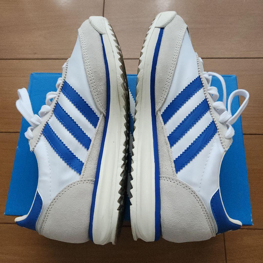 アディダス　SL72RS 22.5cm 　ホワイト/ブルー　スニーカー