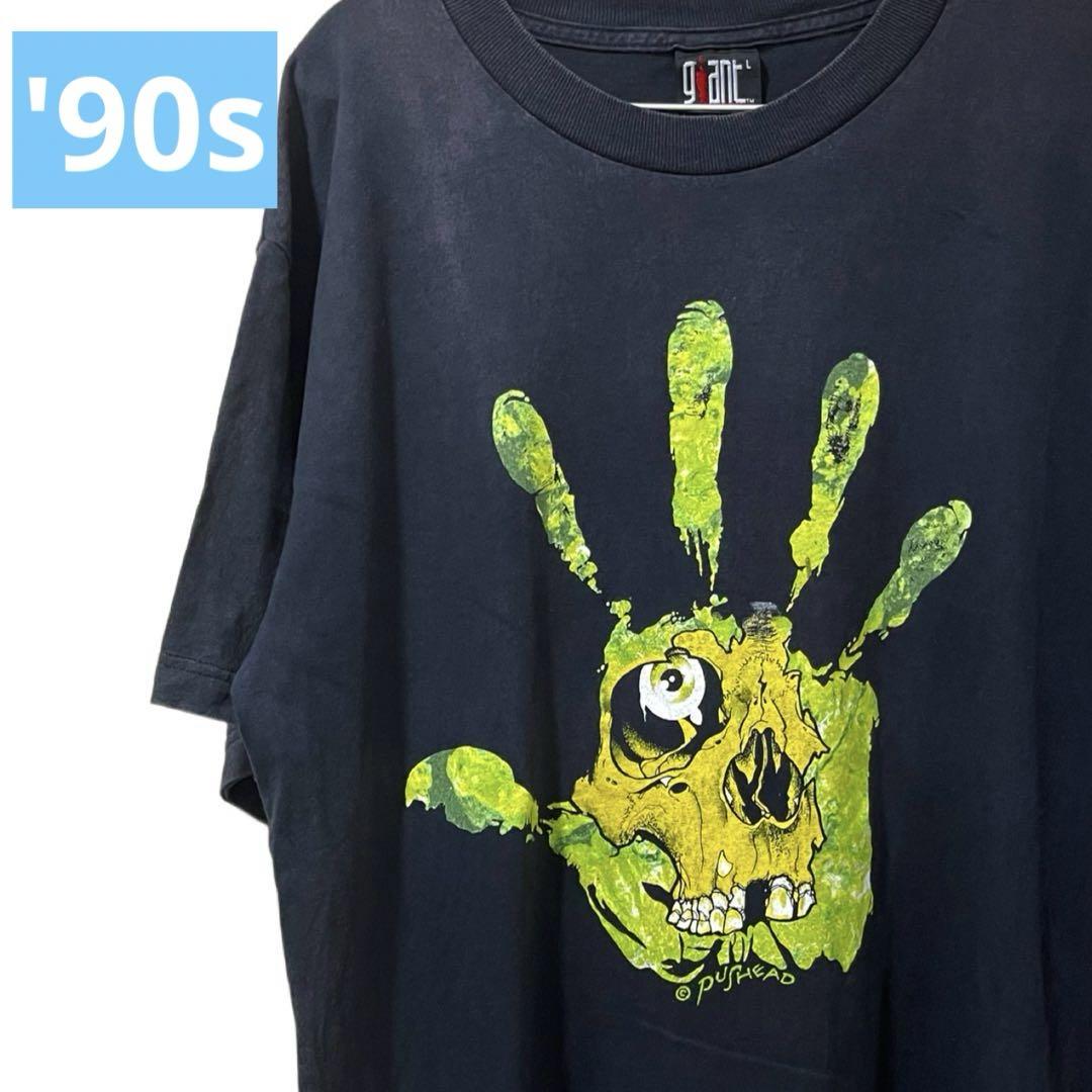 Pushead Hand of Fear スカルハンド　Tシャツ L ブラック