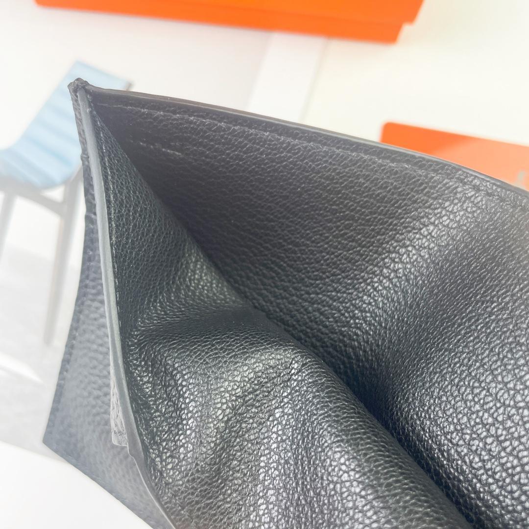 【美品】HERMESコンパクト財布 ブラック