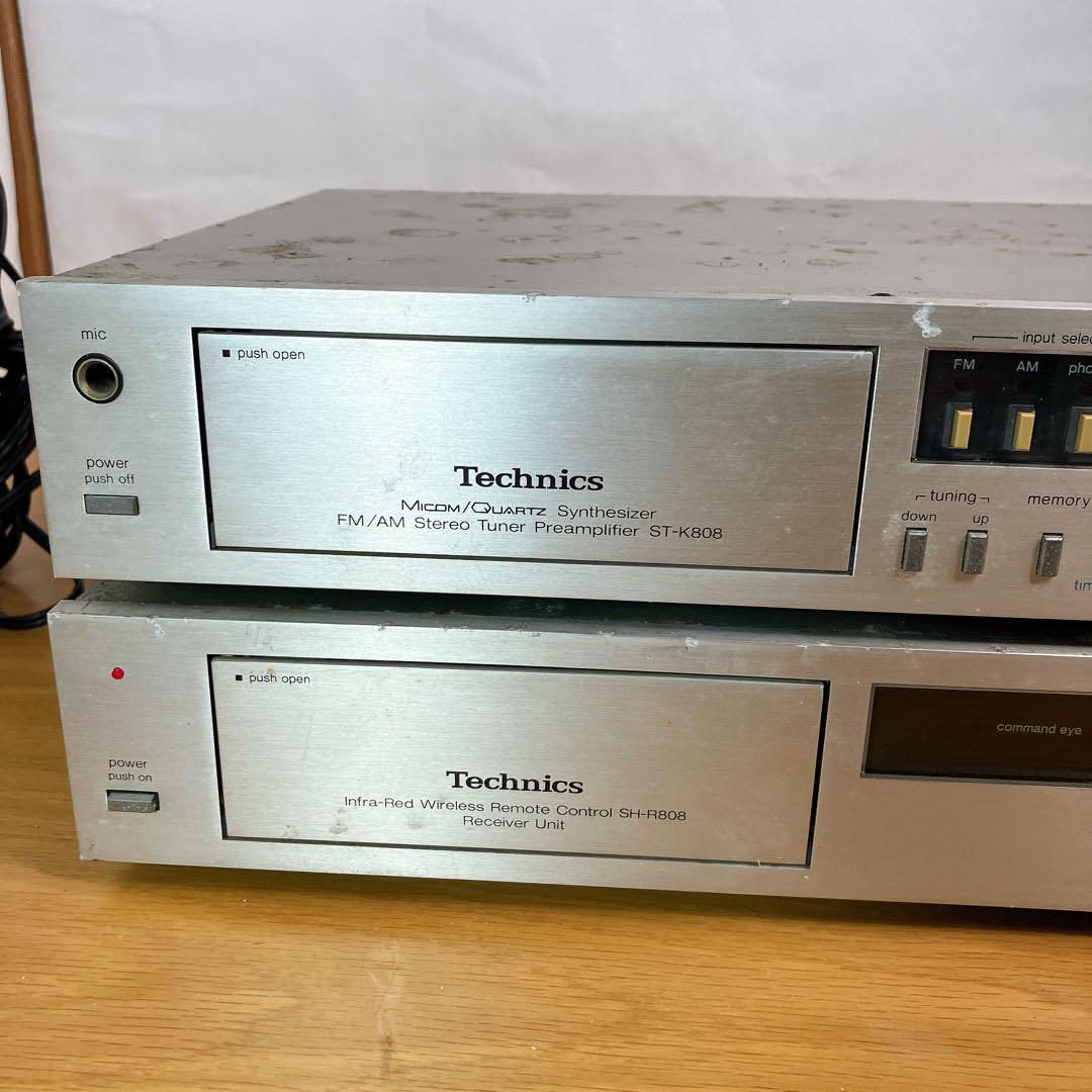Technics ST-K808 と SH-R808 リモコンのセット　 アンプ Technics ST-K808 と SH-R808 リモコンのセット アンプ - メルカリ