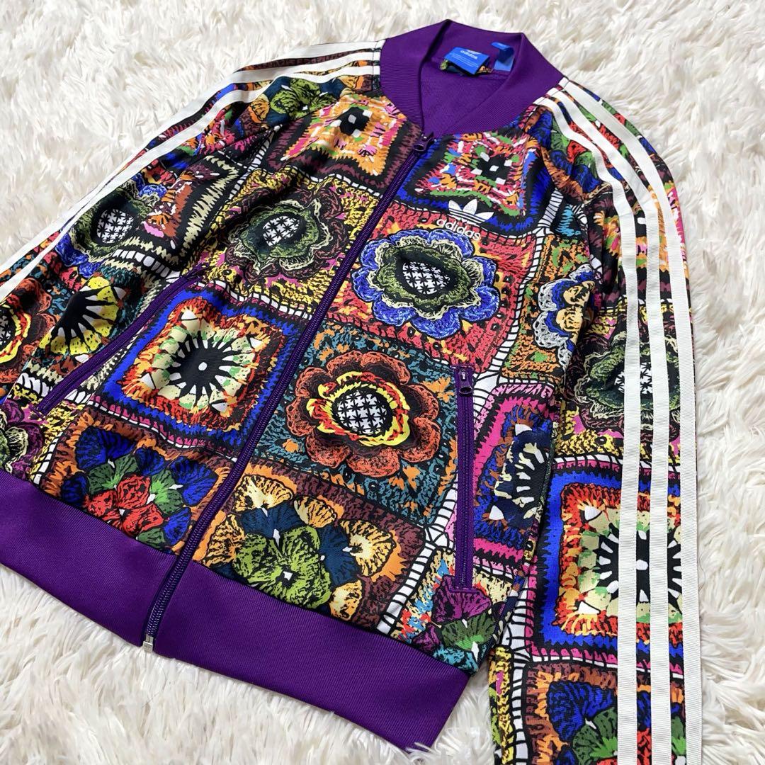 adidas 水原希子着用 激レア トラックジャケット　万華鏡花柄 S 美品