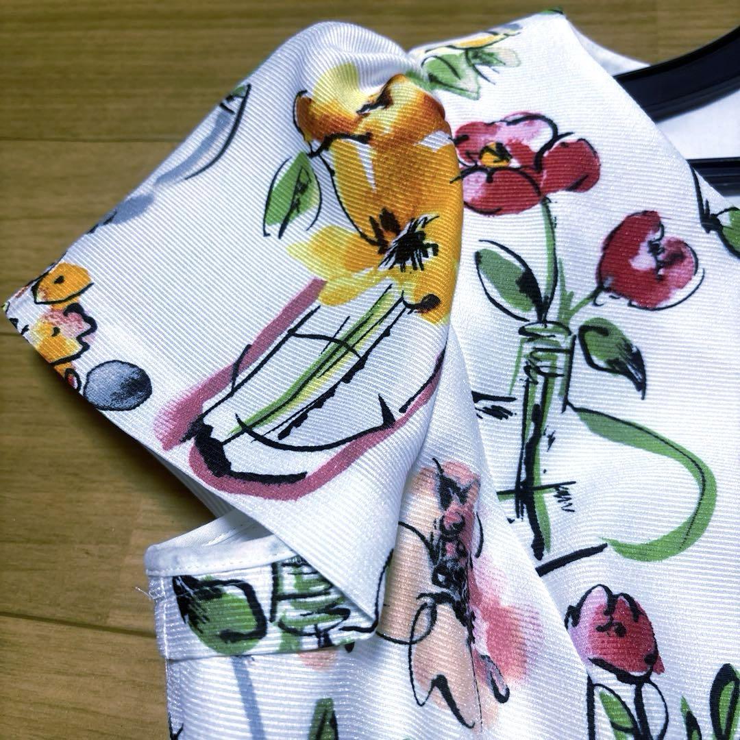 おまとめ専用。M'S GRACY 花柄フレアワンピース 44タグ付き新品。