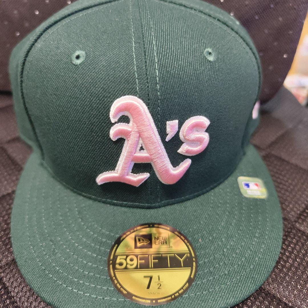 ニューエラ　59FIFTY　7 1/2 オークランド・アスレチックス