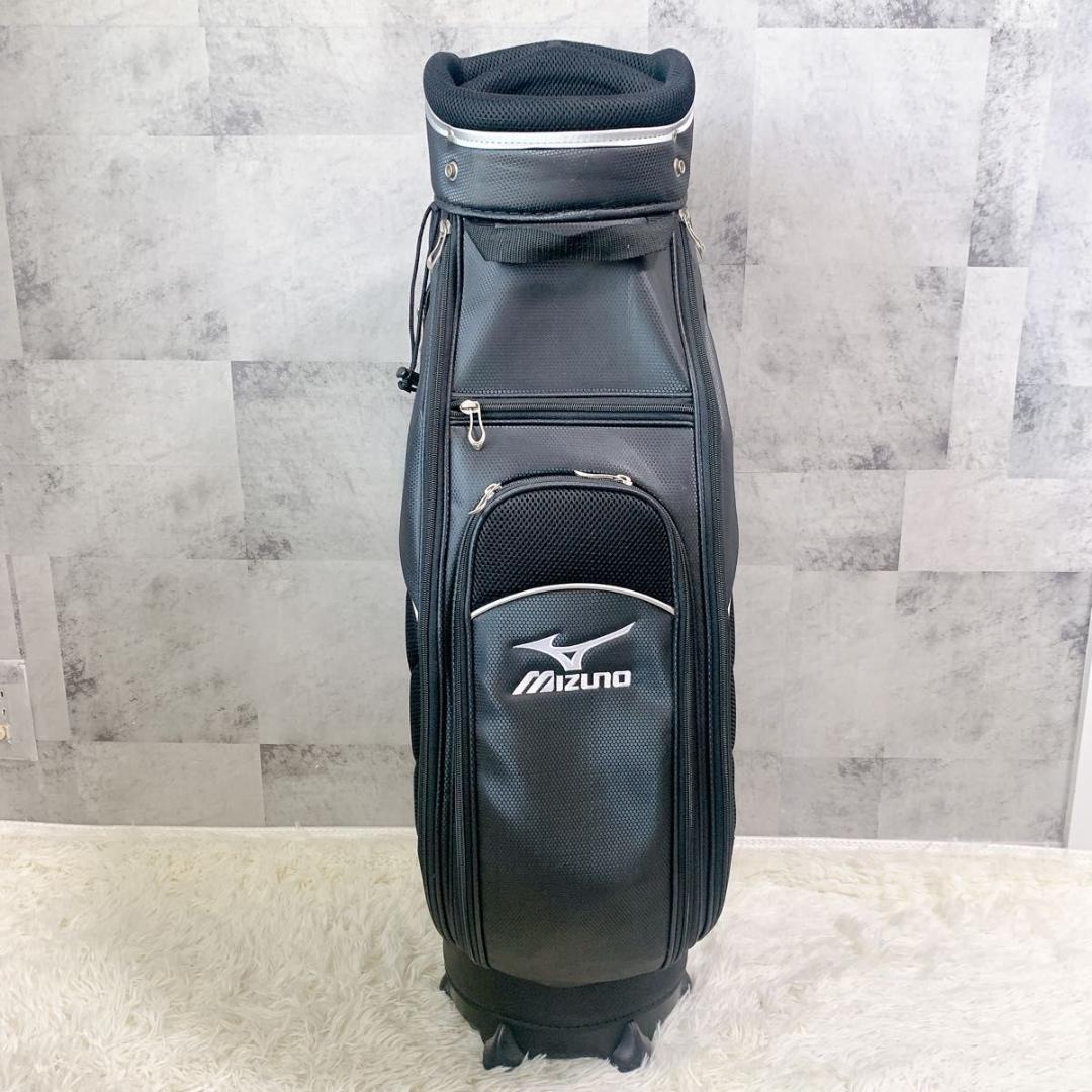 Amazon | MIZUNO(ミズノ) ゴルフ キャディバッグ ミズノプロ メンズ 質量：約3.8kg サイズ：9.5型(77cm)  クラブ長さ対応：47インチ 口枠：5分割 ブラック 5LJC2323 | MIZUNO(ミズノ) | メンズキャディバッグ