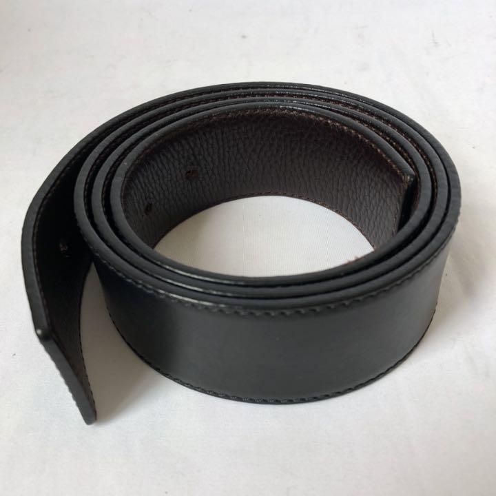 即納爆買い 極美品 LOEWE ベルト カーフレザー バイカラー 黒×茶 38-95 leM7s-m25452645382 新作お買い得