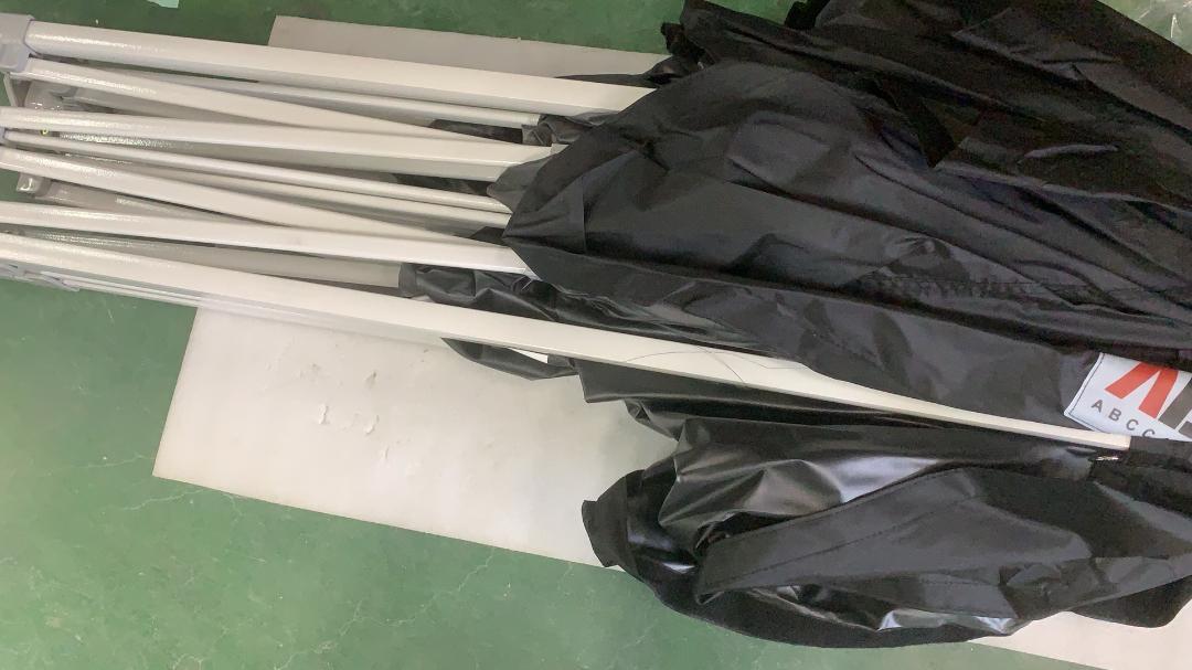 ABCCANOPY ワンタッチタープテント 屋根用ポール付き 横幕4枚 3m