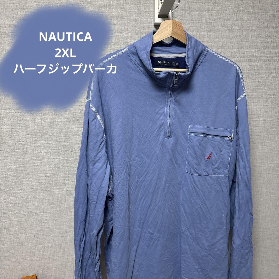 古着 NAUTICA ノーティカ ハーフジップ スウェット パーカ 2XL 古着 NAUTICA ノーティカ ハーフジップ スウェット パーカ 2XL