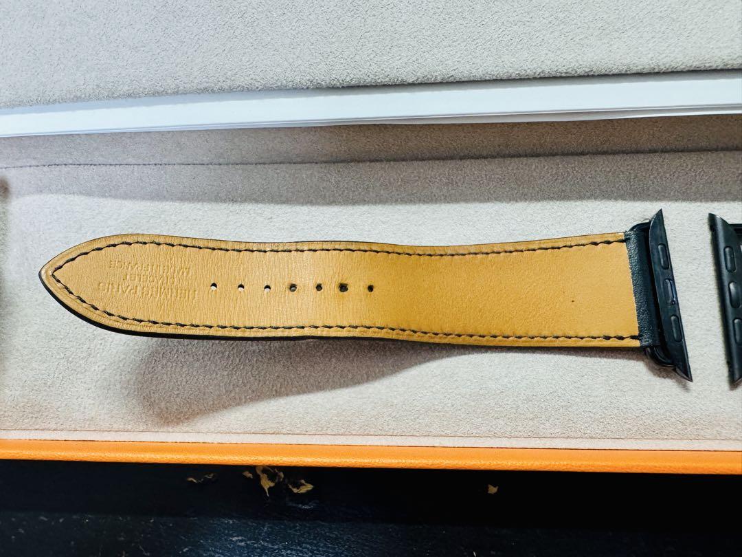 【使用数回、美品】Apple Watch HERMES黒レザーバンド