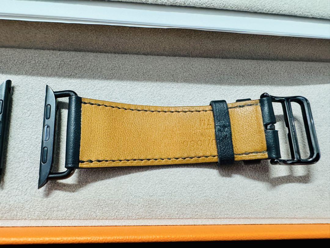 【使用数回、美品】Apple Watch HERMES黒レザーバンド