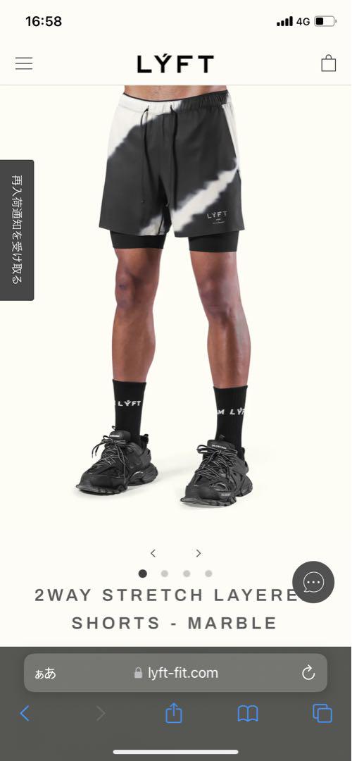 パンツ LYFT 2WAY STRETCH LAYERED SHORTS