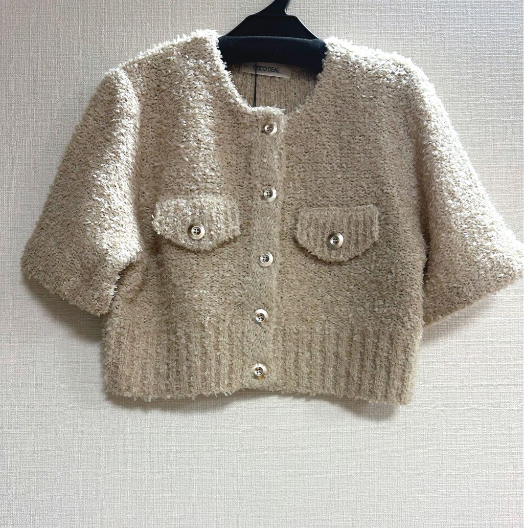 COCO DEAL♥︎フラッフィーハーフスリーブニットジャケット 楽天市場】【即日出荷】 COCODEAL ココディール フラッフィー