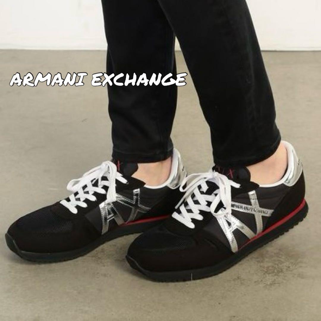 ARMANI EXCHANGE AX ロゴ レースアップ スニーカー アルマーニ