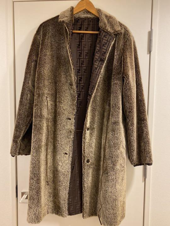 フェンディ size42 ファー vrw09-m25459673245 ロングコート お得再入荷
