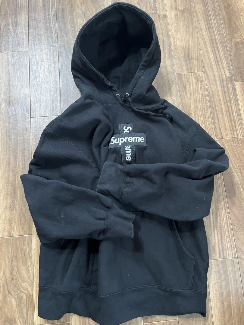 Supreme Cross Box Logo Hooded Sweatshirt