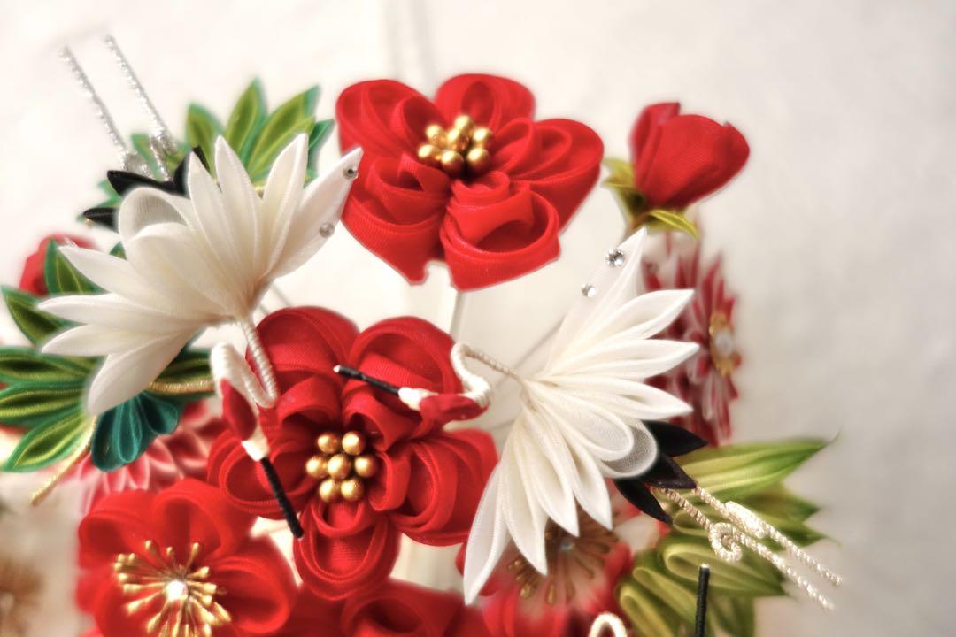 花嫁かんざし つまみ細工