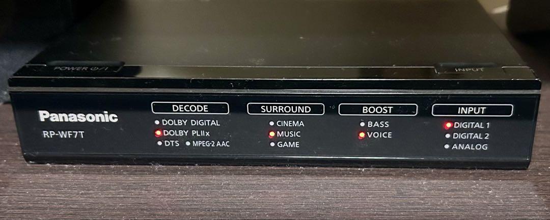 Panasonic RP-WF7-K ワイヤレスサラウンドヘッドホン【中古品】