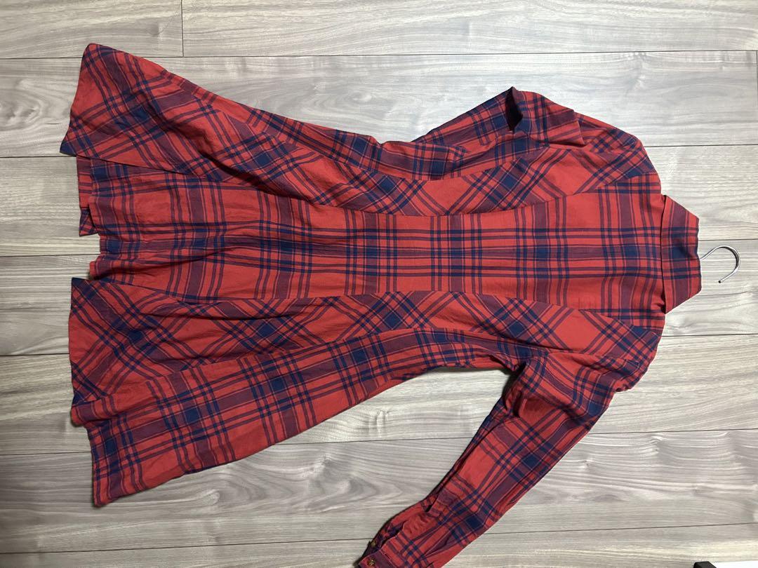 vivienne westwood チェック柄 変形シャツワンピース - メルカリ vivienne westwood チェック柄 変形シャツワンピース - メルカリ