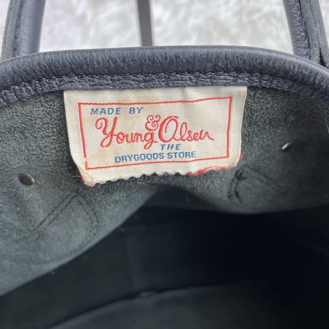 美品　YOUNG&OLSEN BEAMS別注　レザー　トートバッグ　シボ革