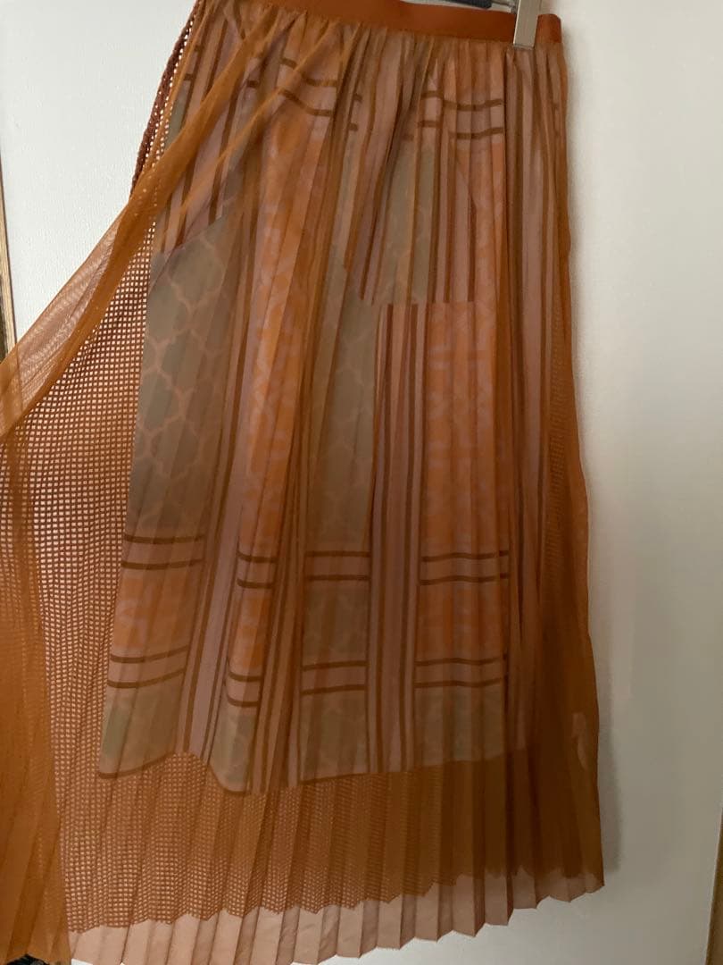 CLEANA チュール＆メッシュスカート