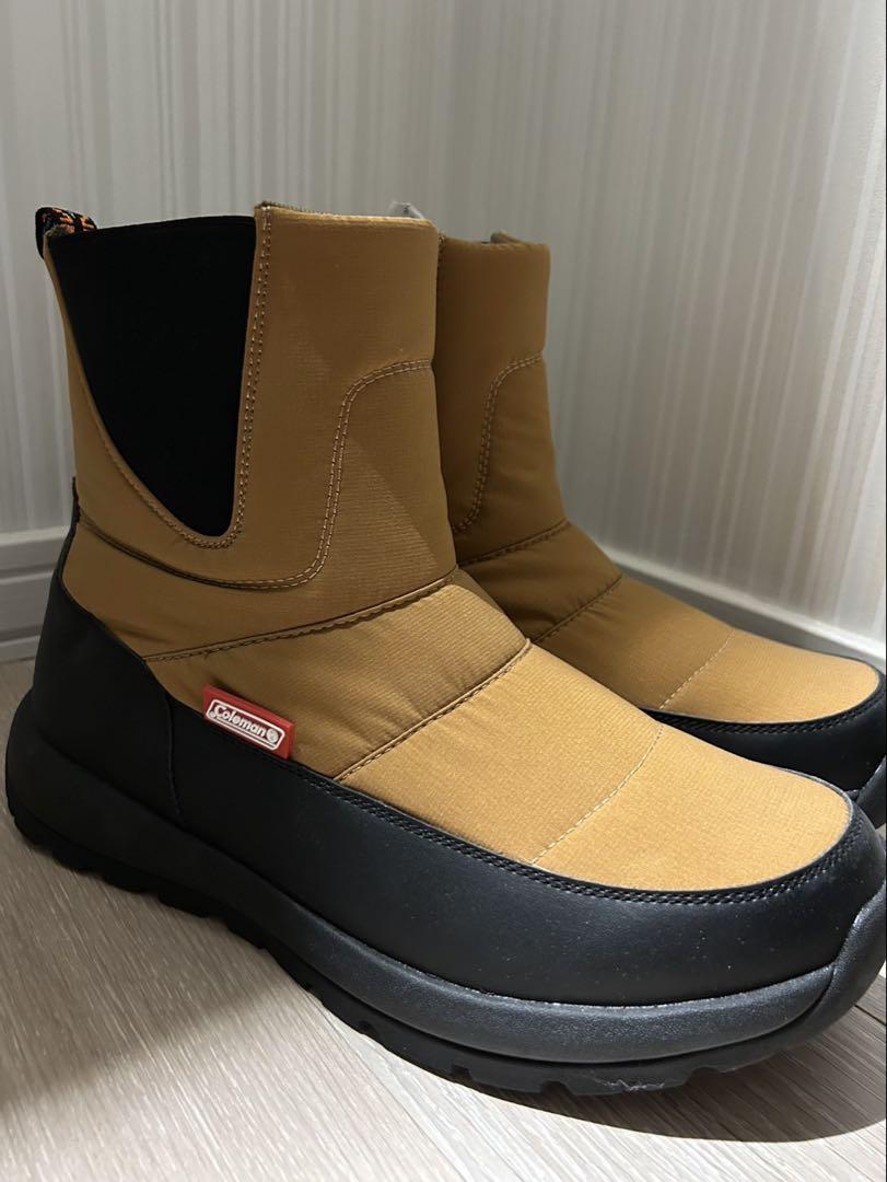 防水スノーブーツ ベージュと黒Coleman