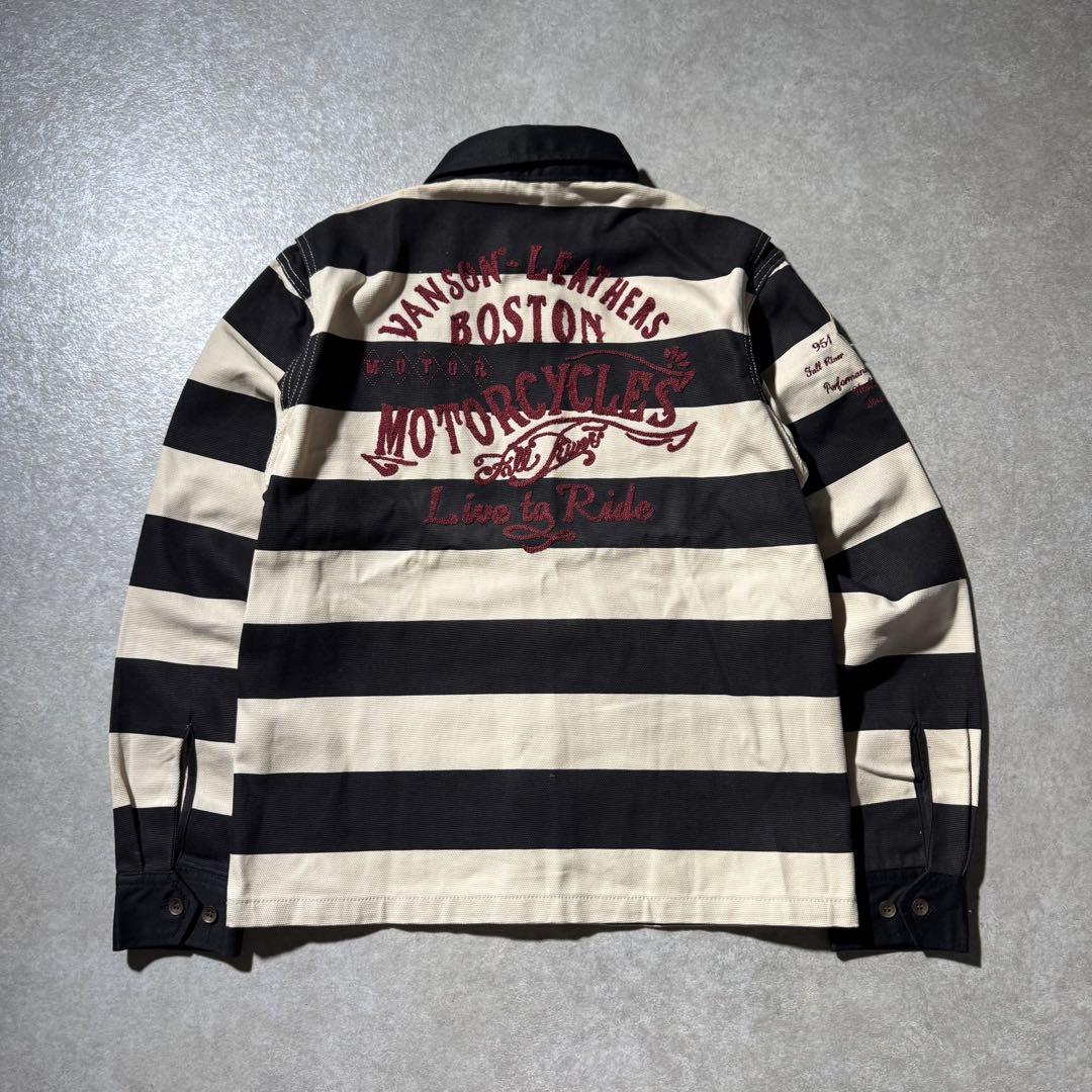 VANSON バンソン セットアップ プリズナー ワイドボーダー