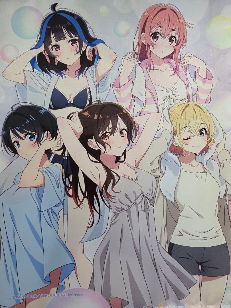 彼女お借りします タペストリー目立った傷や汚れなし