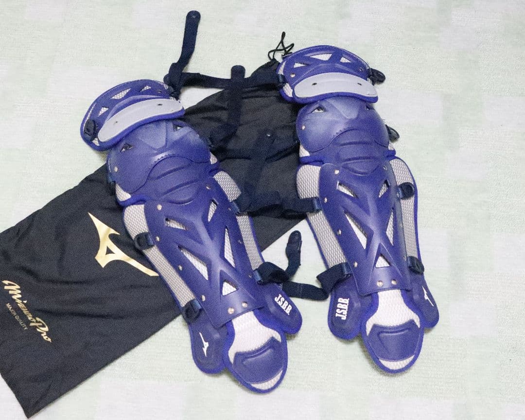 ミズノ ミズノプロ 一般軟式用 キャッチャーレガース 美品