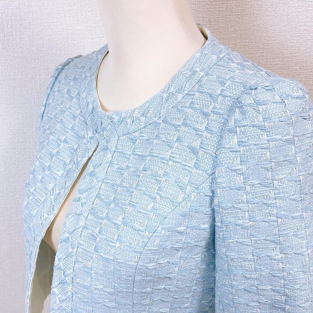 【美品】ルネ ショート丈 ノーカラージャケット ボレロジャケット 36