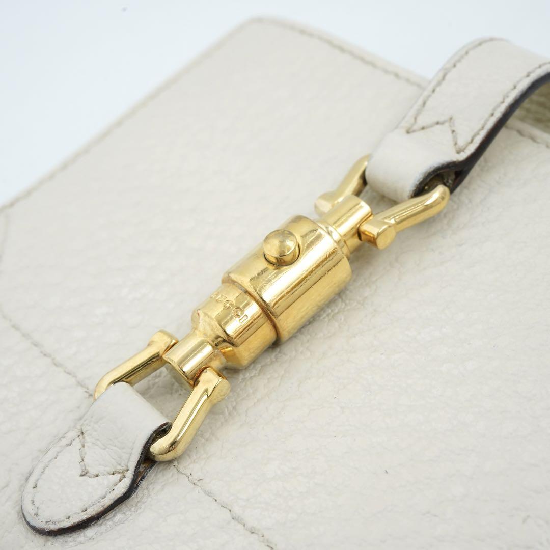 ✨未使用展示品・箱付き✨　GUCCI ミニ財布　ジャッキー　折り財布　刻印
