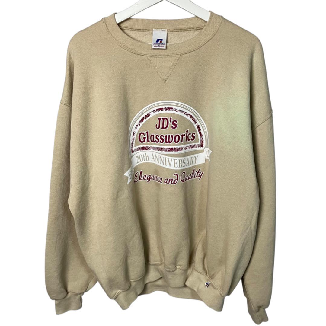 レアカラー 美品 RUSSELL ラッセル スウェット 90s ベージュ XL