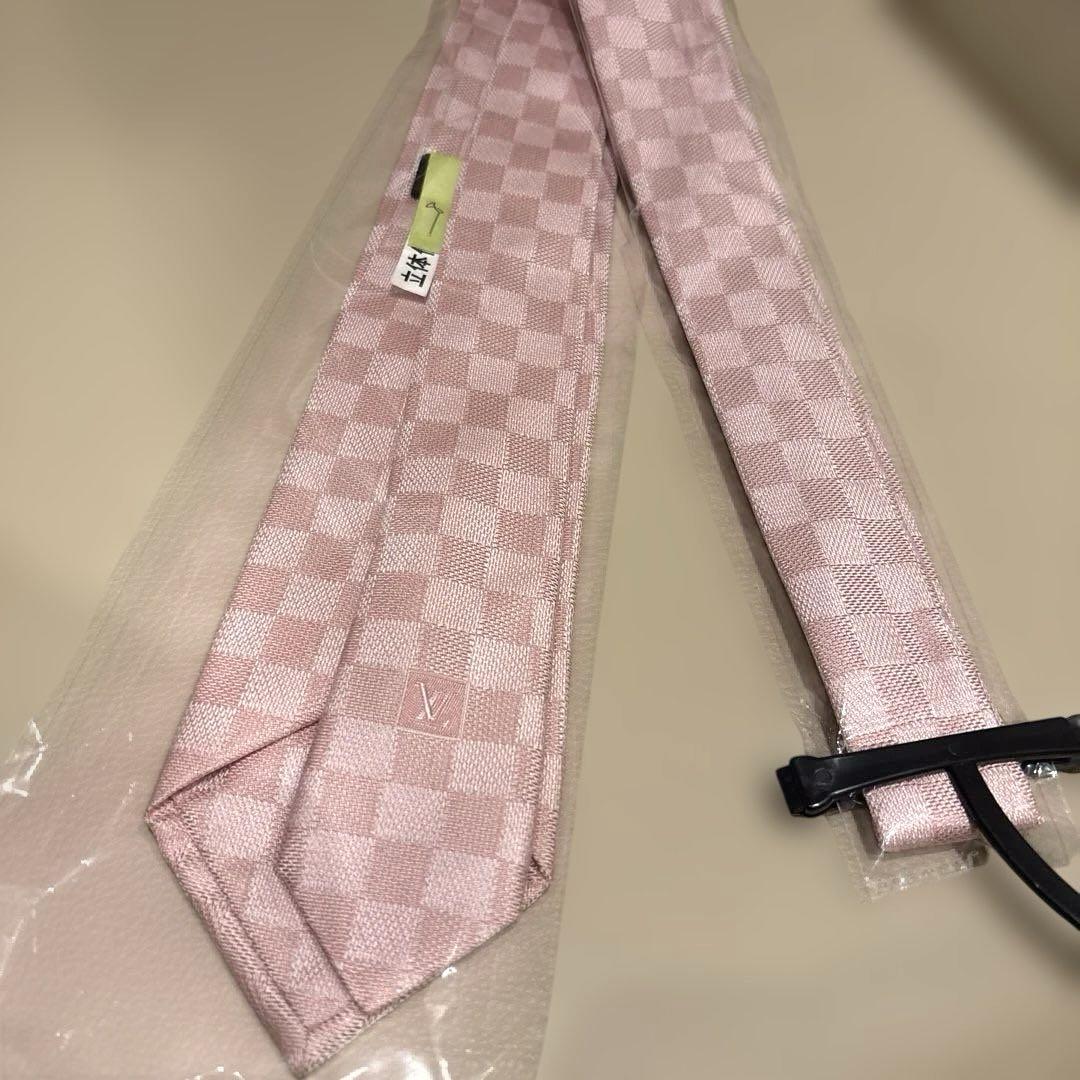 超特価激安の商品をすべて LOUIS ピンク クリーニング済み ネクタイ ルイヴィトン VUITTON 小物