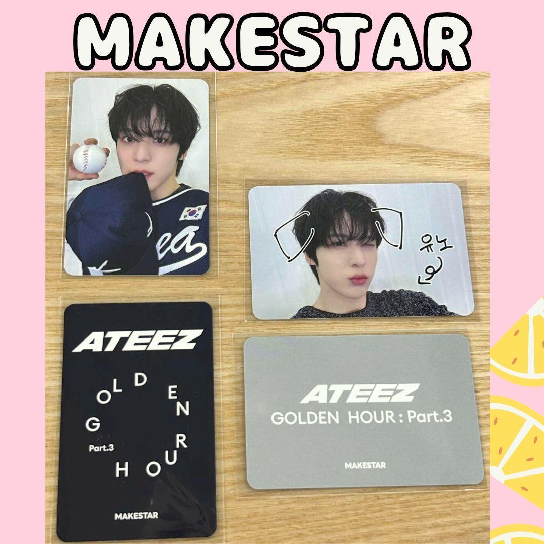 ateez アチズ makestar トレカ ラキドロ コンプリート ATEEZ アチズ MAKESTAR ユノ ラキドロ 特典トレカ F984 - メルカリ