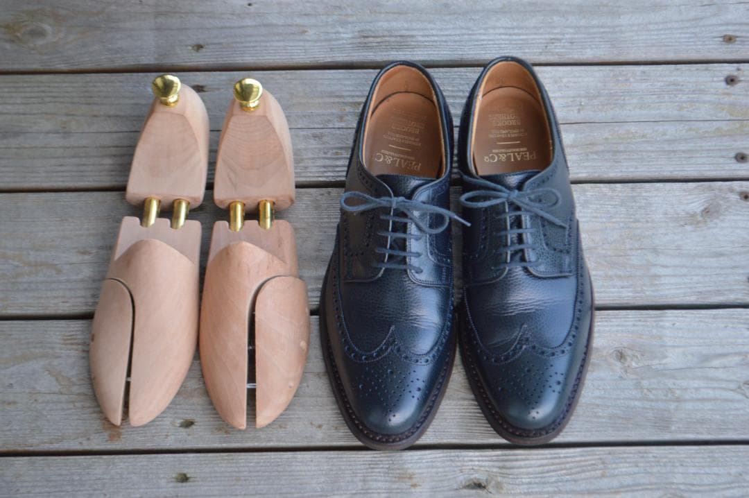 美品 CROCKETT&JONES カントリーシューズ 6.5E ネイビー 美品 CROCKETT&JONES カントリーシューズ 6.5E ネイビー