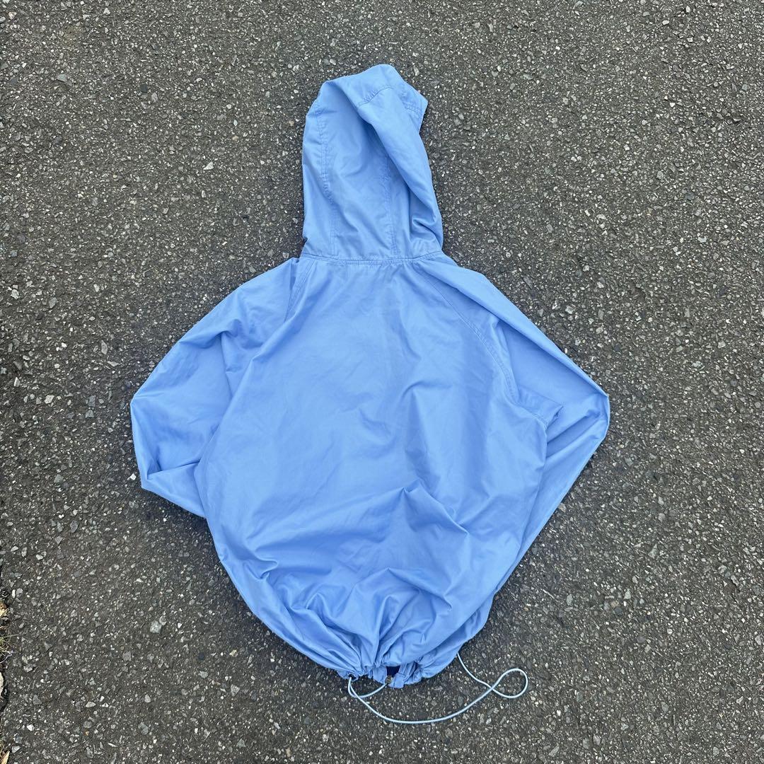 00s old UNIQLO ナイロンジャケット 忍者フード 水色 シェルy2k