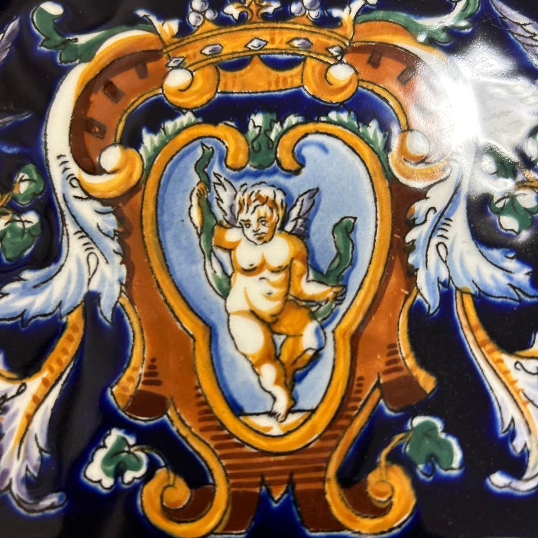 ジアン GIEN 飾り皿 ハンドペイント フランス ルネサンス 1900年Gien WWW_OPDRERGINERDOGAN_COM