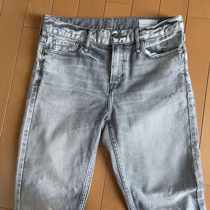 デニム/ジーンズ upper hights the Stella シルバー 25 特価セールコーナー 【Edwina pants denim wide damage Horl】 デニム/ジーンズ