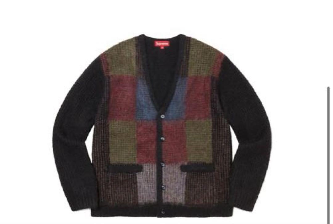 supreme Brushed Grid Cardigan