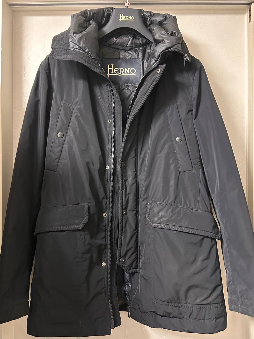 HERNO メンズ　フーデット　ダウンコートダウンジャケット