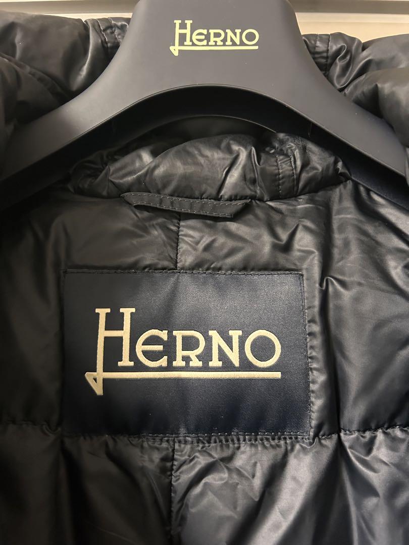 HERNO メンズ　フーデット　ダウンコート