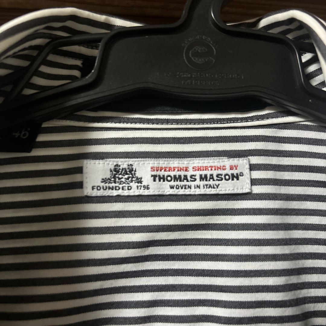 THOMAS MASON ストライプ 長袖シャツ