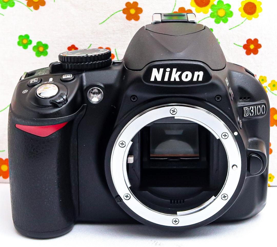 ニコン Nikon D3100☆スマホに送れる☆ダブルレンズ♪☆ガイドモード搭載 ニコン Nikon D3100☆スマホに転送♪☆手振れ補正付き☆カメラ