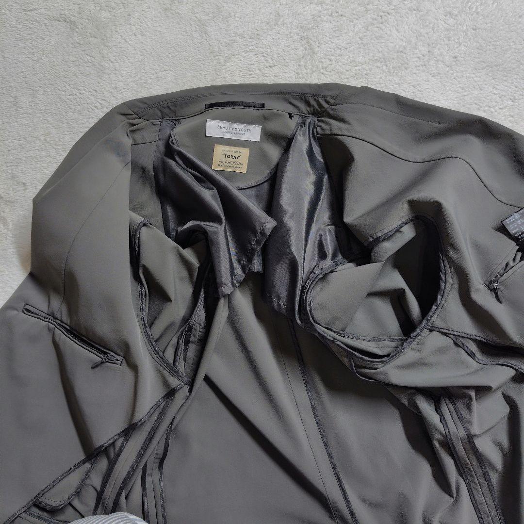 極美品　XL　ユナイテッドアローズ　東レ　トラベルジャケット　洗える　オリーブ色