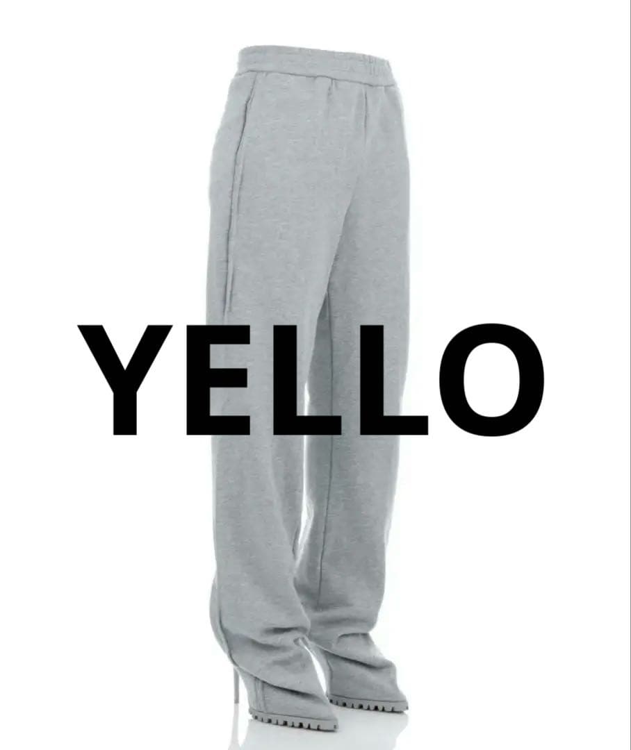 YELLO グレー スウェット素材　SIMO PANTABOOTS 【Lサイズ】