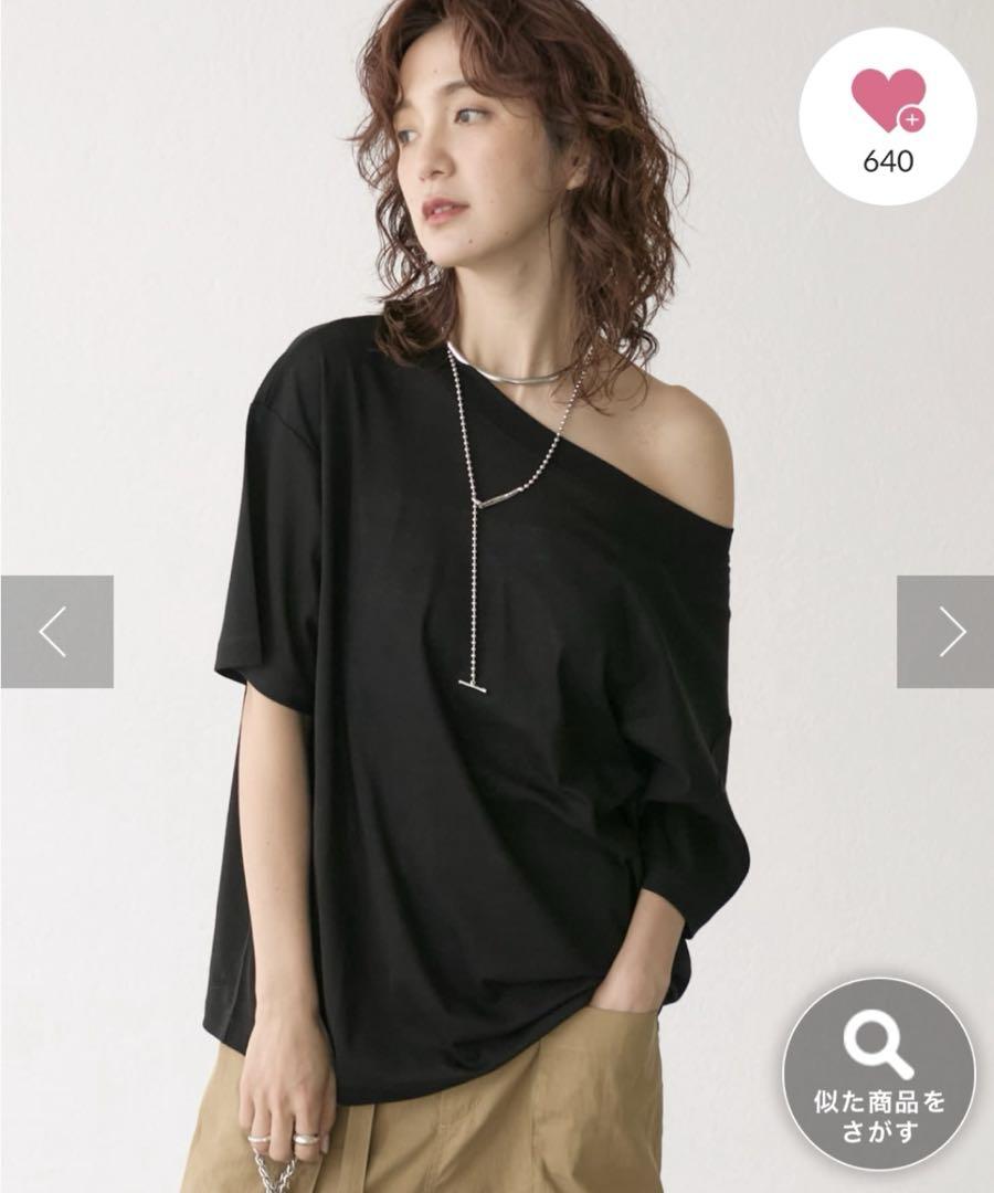 RIVE DROITE MONNオープンネックTee