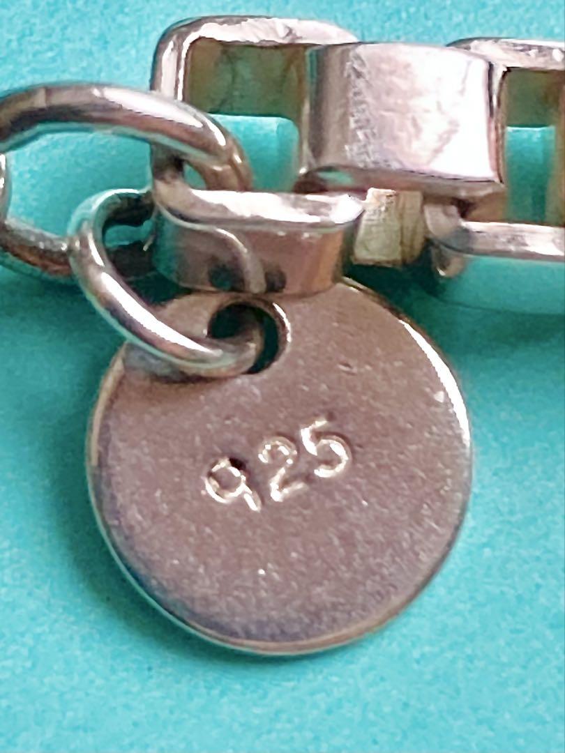 美品 Tiffany & Co. シルバーチェーンブレスレット19cm
