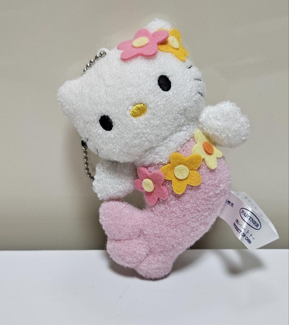 ハローキティ　マーメイド　マスコット　花