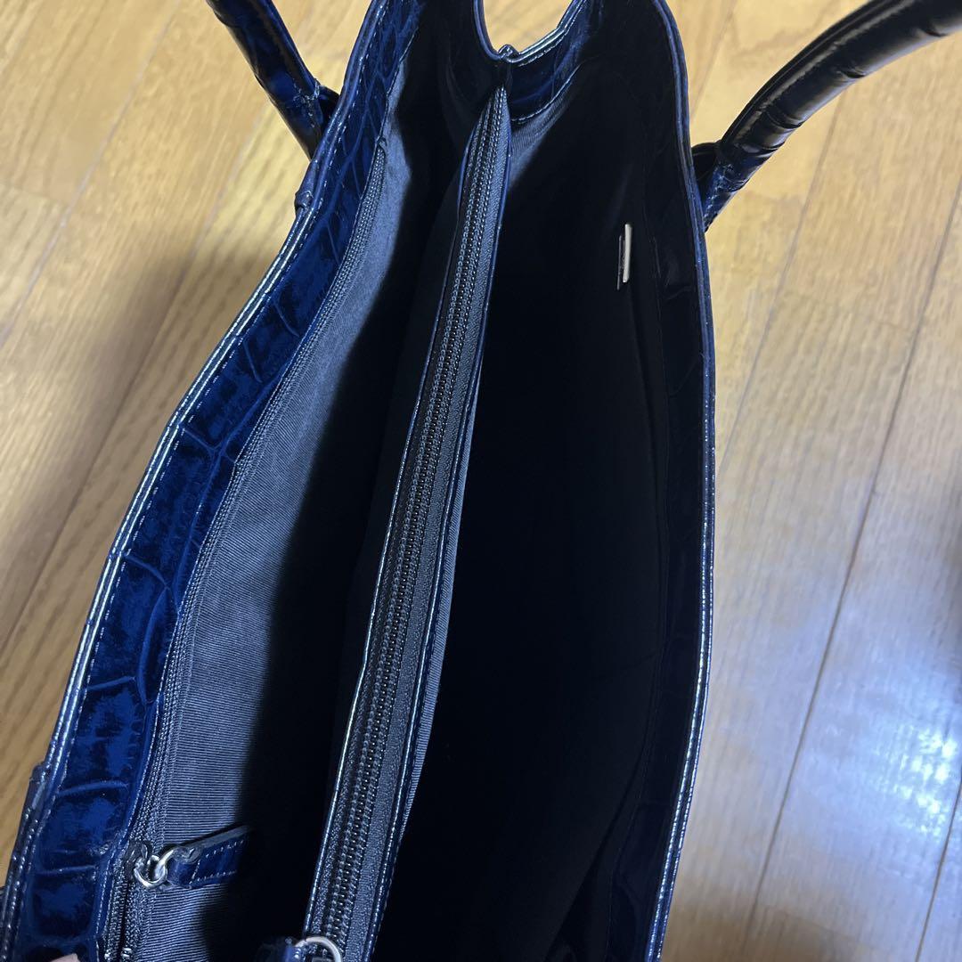 濱野カバン　クロコ　型押し　トートバッグ　hamano ハマノ　HAMANO 鞄