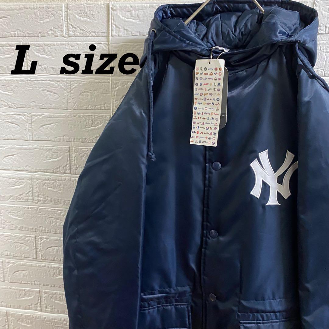 MLB ヤンキース 総刺繍ロゴベンチコートL MLB